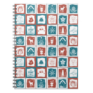 Caderno Espiral Advento de Natal Inspirou o Mosaico Tilado