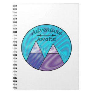 Caderno Espiral Adventure Aguarda Picos de Montanha