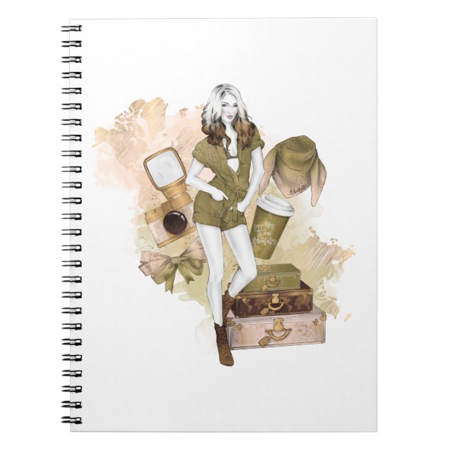 Caderno Espiral Adventure Viagem Girl (Frente)