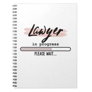 Caderno Espiral Advogado em progresso, Pai Advogado, Presente para
