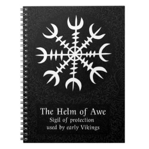 Caderno Espiral AEgishjálmr - Helma Viking da Proteção Norse Awe