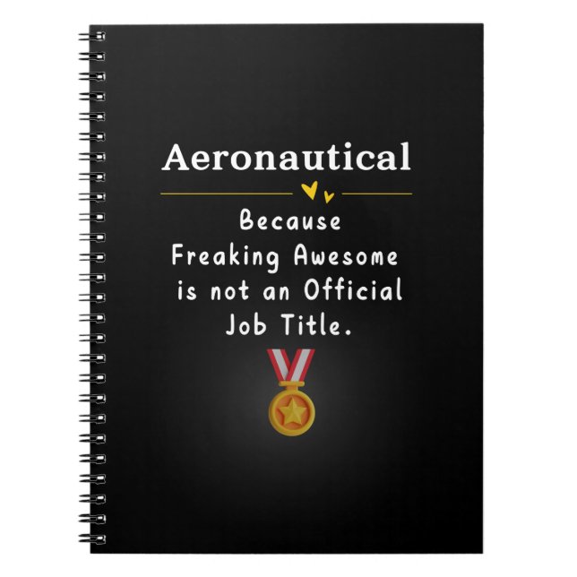 Caderno Espiral Aeronaútico (Frente)