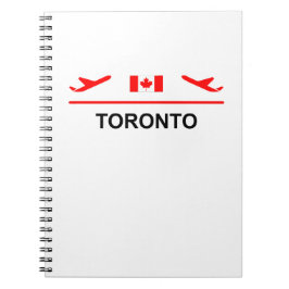 Caderno Espiral Aeroporto de Toronto Canadá - Cor clara