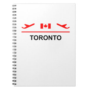 Caderno Espiral Aeroporto de Toronto Canadá - Cor clara