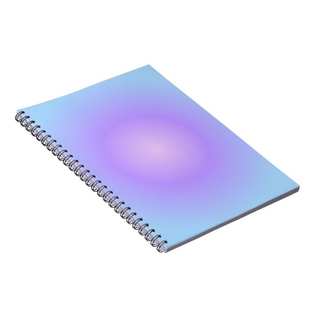 Caderno Espiral Aesthetic Lavender Pink Gradient (Lado Direito)