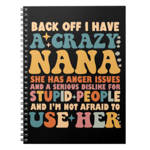 Caderno Espiral Afastem-Se Eu Tenho Uma Nana Louca