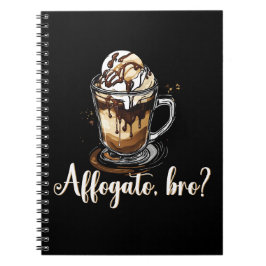 Caderno Espiral Affogato, irmão? Sorvete de café italiano
