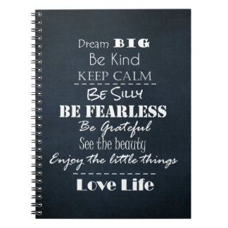 Caderno Espiral Afirmações positivas de atitude