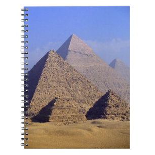 Caderno Espiral África, Egito, Cairo, Gizé. Grandes pirâmides