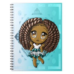 Caderno Espiral African American Girl
