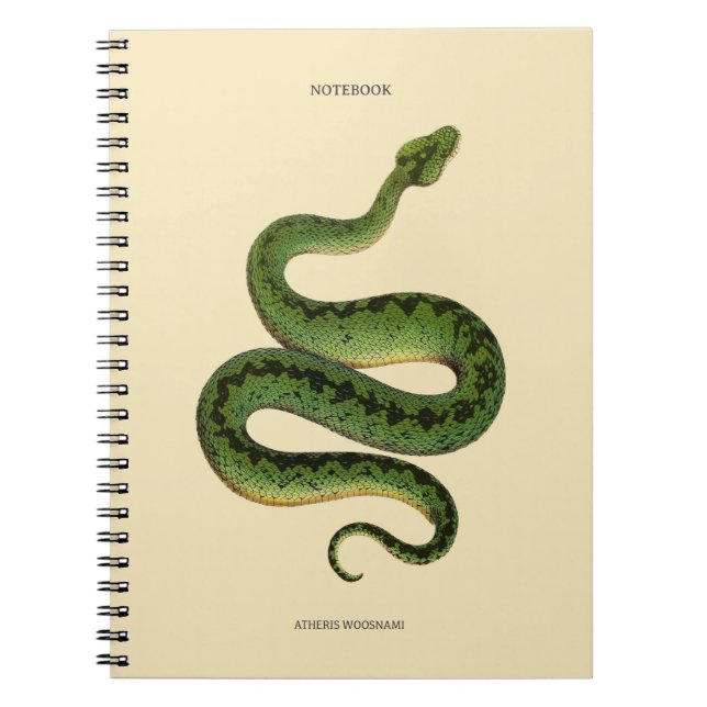 Caderno Espiral African Green Snake  (Frente)