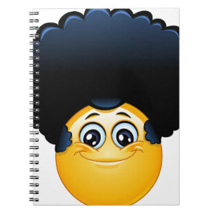 Caderno Espiral afro emoji