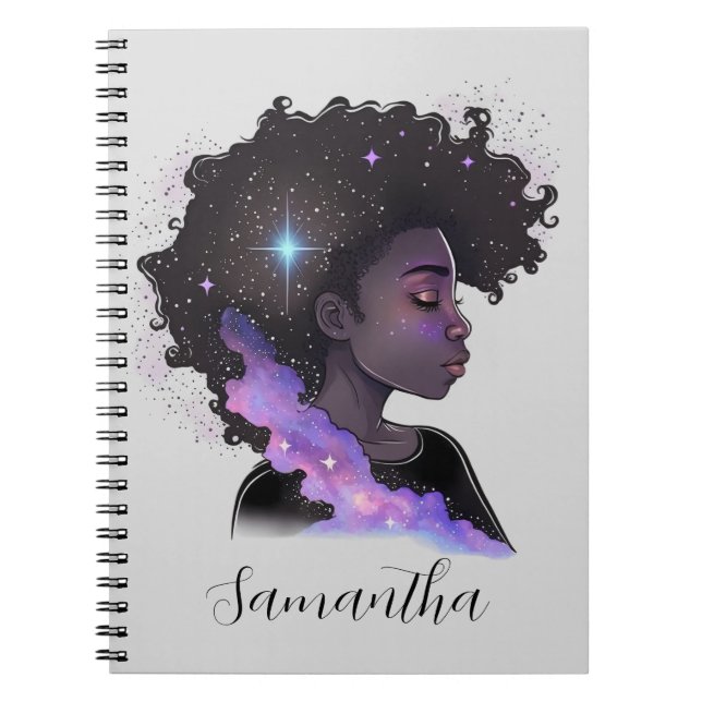Caderno Espiral Afro-Mulher (Frente)