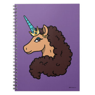 Caderno Espiral Afro Unicorn   Divino