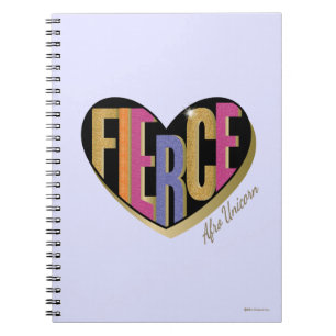 Caderno Espiral Afro Unicorn Fierce Heart Design