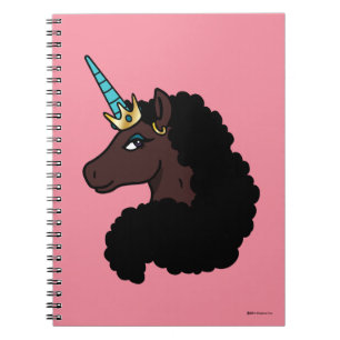 Caderno Espiral Afro Unicorn Magia
