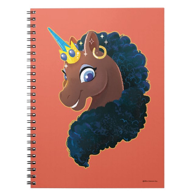 Caderno Espiral Afro Unicorn | Magia (Frente)