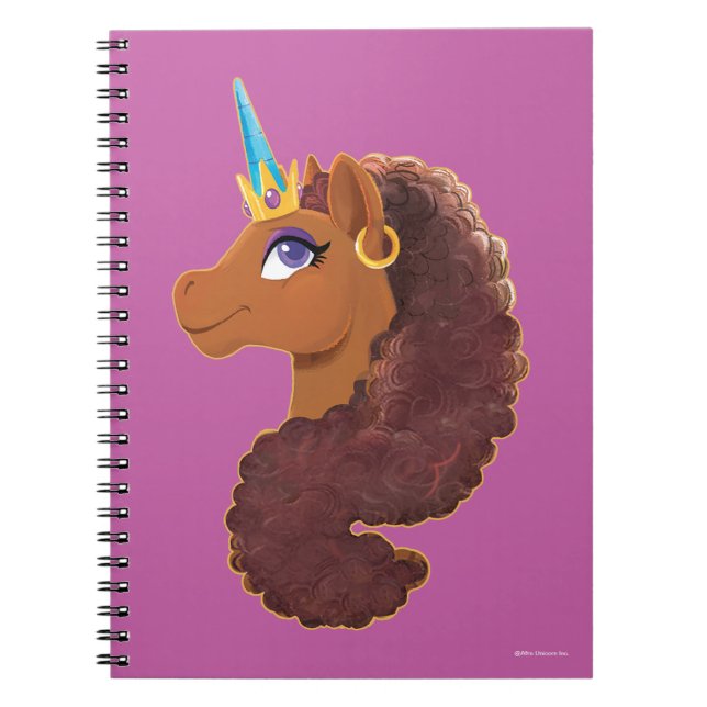 Caderno Espiral Afro Unicorn | Único (Frente)