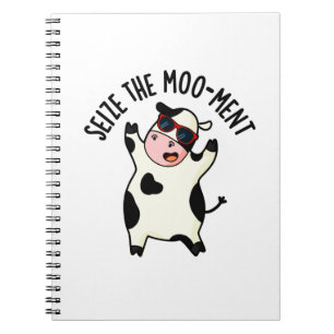 Caderno Espiral Agarrar A Caneta De Vaca Mágica Positiva