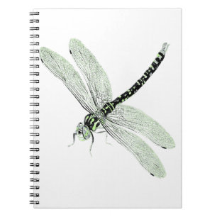 Caderno Espiral Agender Pride Vintage Dragonfly Art