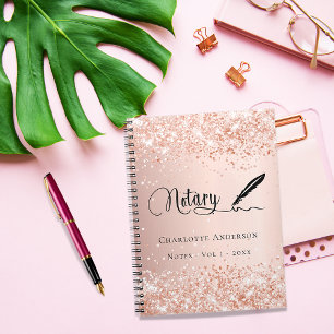 Caderno Espiral Agente de assinatura de empréstimo notarial orçame