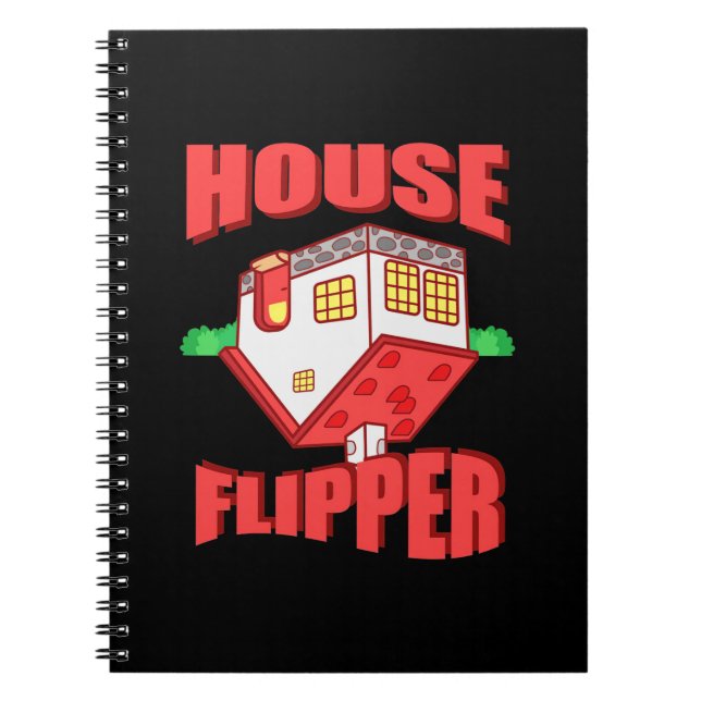 Caderno Espiral Agente imobiliário House Flipper (Frente)