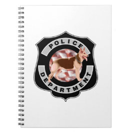 Caderno Espiral Agentes da polícia K9