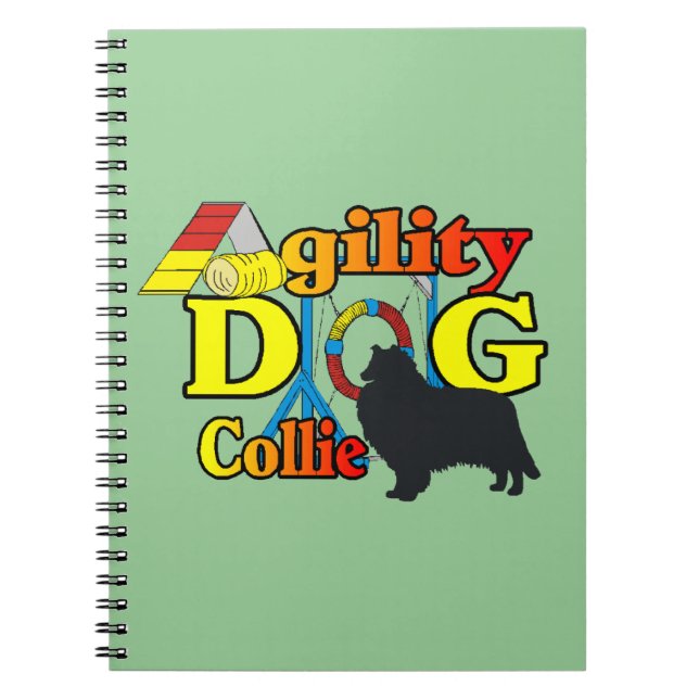 Caderno Espiral Agilidade de Collie Rough (Frente)