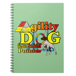 Caderno Espiral Agilidade do ponteiro abreviado alemão