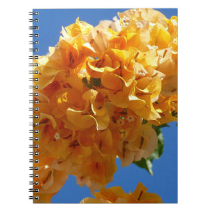 Caderno Espiral Aglomerado de Flores Tropicais de Bougainvillea Do