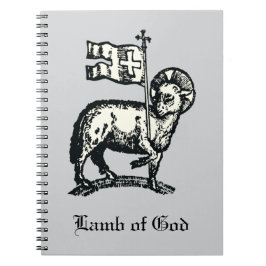 Caderno Espiral Agnus Dei O Cordeiro Pascal de Deus Arte Fina