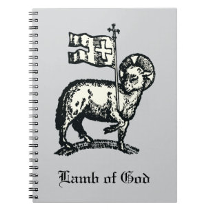 Caderno Espiral Agnus Dei O Cordeiro Pascal de Deus Arte Fina