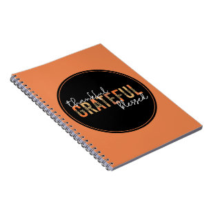 Caderno Espiral Agradecido Agradecido Abençoado Tipografia de Impr