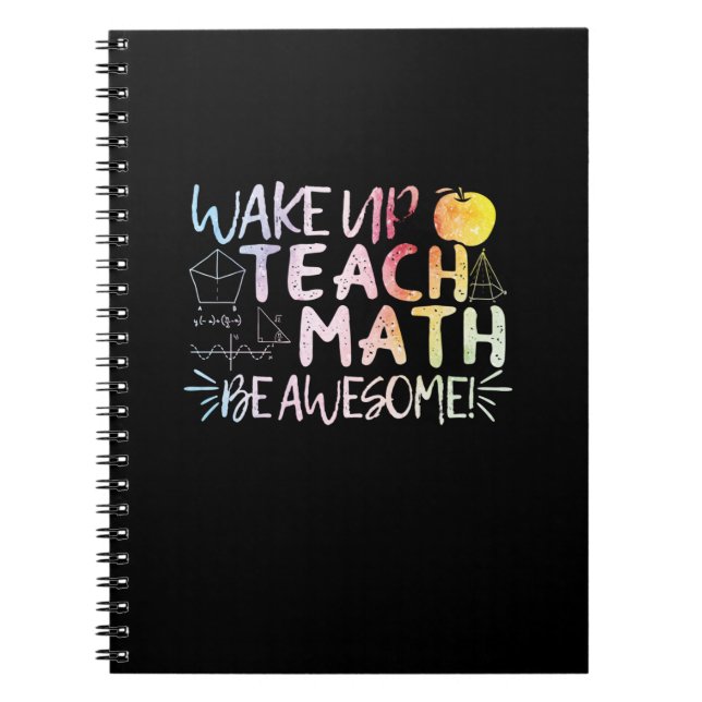 Caderno Espiral Agradecimento ao Professor de Matemática - Seja In (Frente)