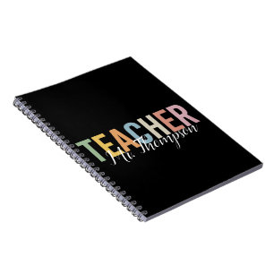 Caderno Espiral Agradecimento Personalizado ao Professor Volta às