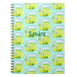 Caderno Espiral Agua De Limon Y Pepino
