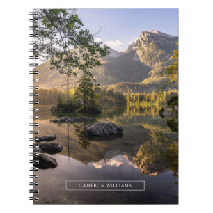 Caderno Espiral Água Lago Hintersee Berchtesgaden Alemanha
