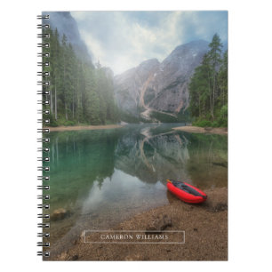 Caderno Espiral Água Lago South Tyrol, Itália