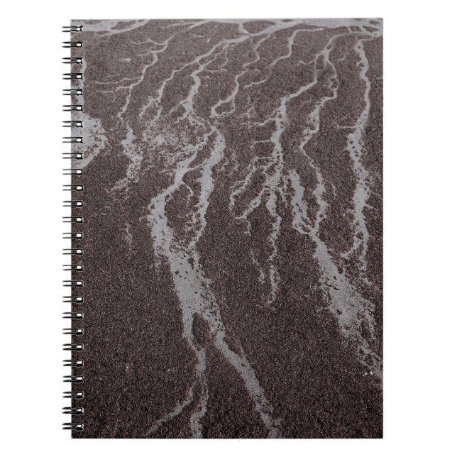 Caderno Espiral Água na areia em terra (Frente)