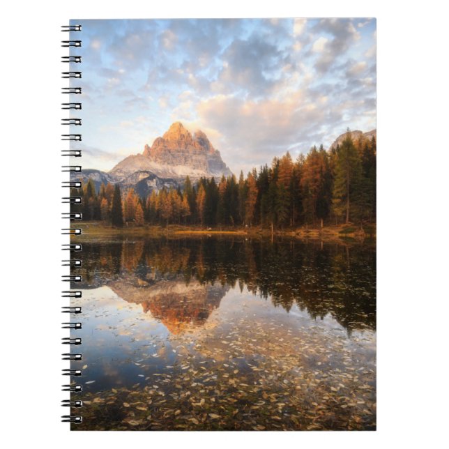 Caderno Espiral Água | Tre Cime Di Lavaredo Itália (Frente)