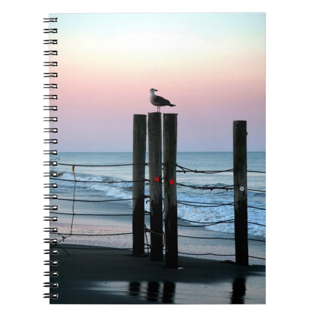 Caderno Espiral Aguardando no Sunset (Frente)