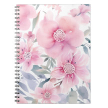 Aguarela Floral Rosa