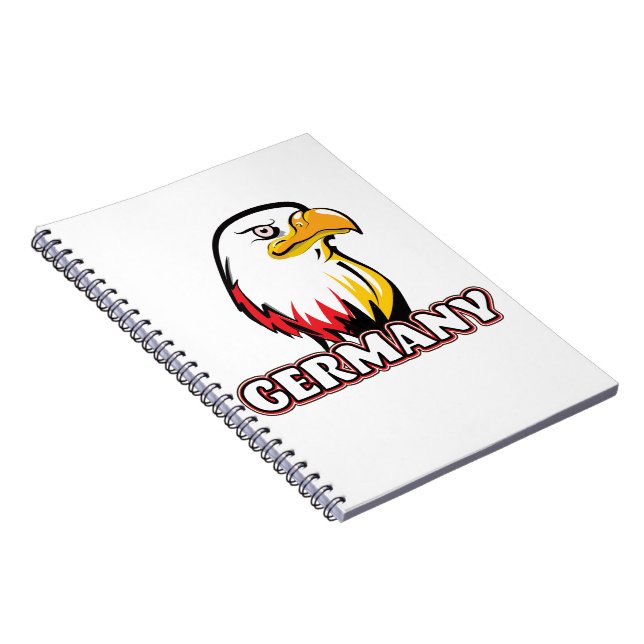Caderno Espiral Águia Dourada Alemã (Lado Direito)