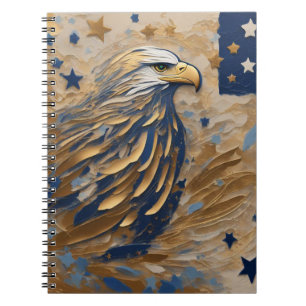 Caderno Espiral Águia Majestosa: Emblema do Patrimônio