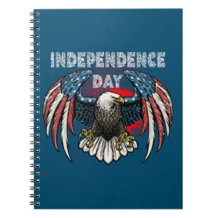 Caderno Espiral Águia Patriótica 4 de julho 4 de julho