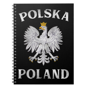 Caderno Espiral Águia Polonesa T Polônia Casaco de Armas Polska