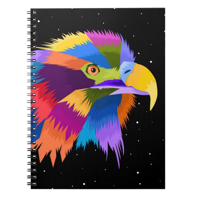 Caderno Espiral Águia Pop Estilizada (Frente)