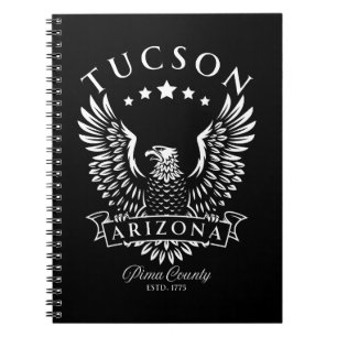 Caderno Espiral Águia Vintage do Condado de Pima Tucson Arizona