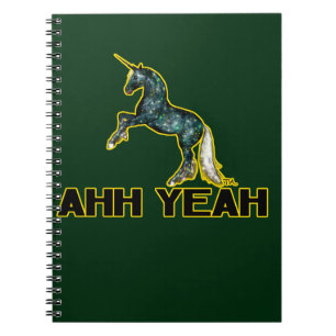 Caderno Espiral ahh yeah unicórnio