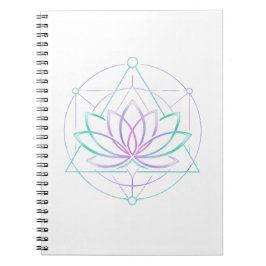 Caderno Espiral Ainda Eu Floresço Diário de Lótus Neon